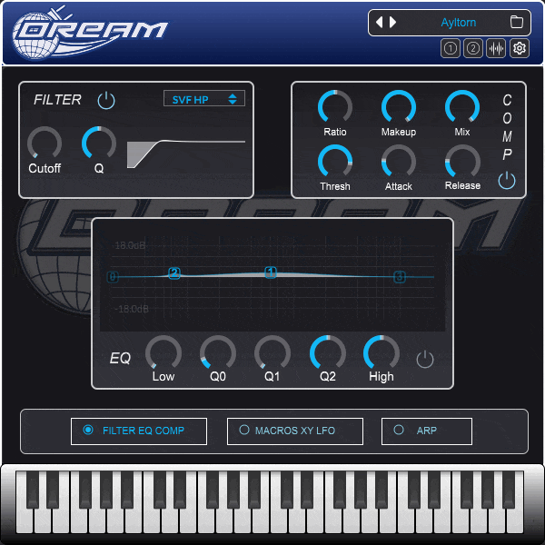 DREAM — Effects & Modulation Panel